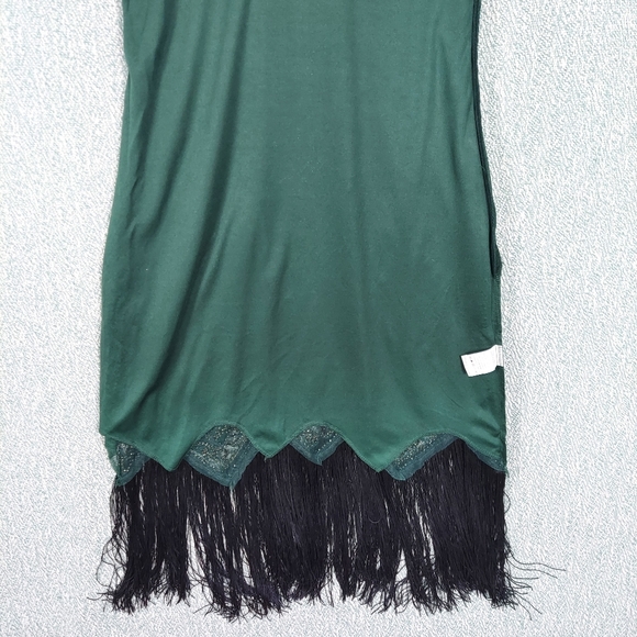 Babeyond Gatsby Evening Dress, 1920s Style w/Gold Sequins, Fringe - Picture 12 of 15